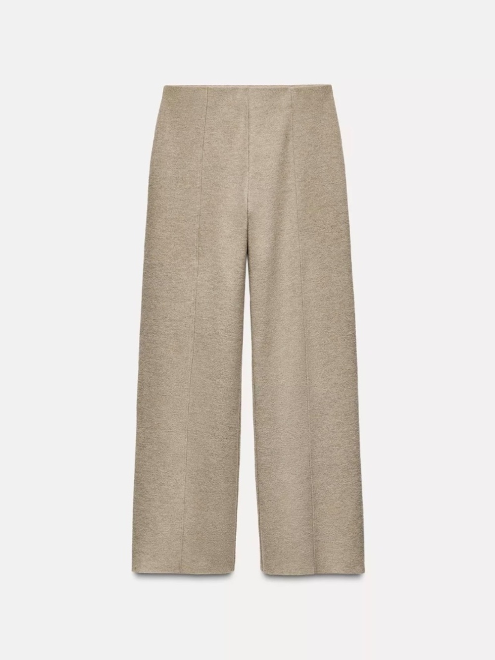 Soft straight pants with elastic waist Zara